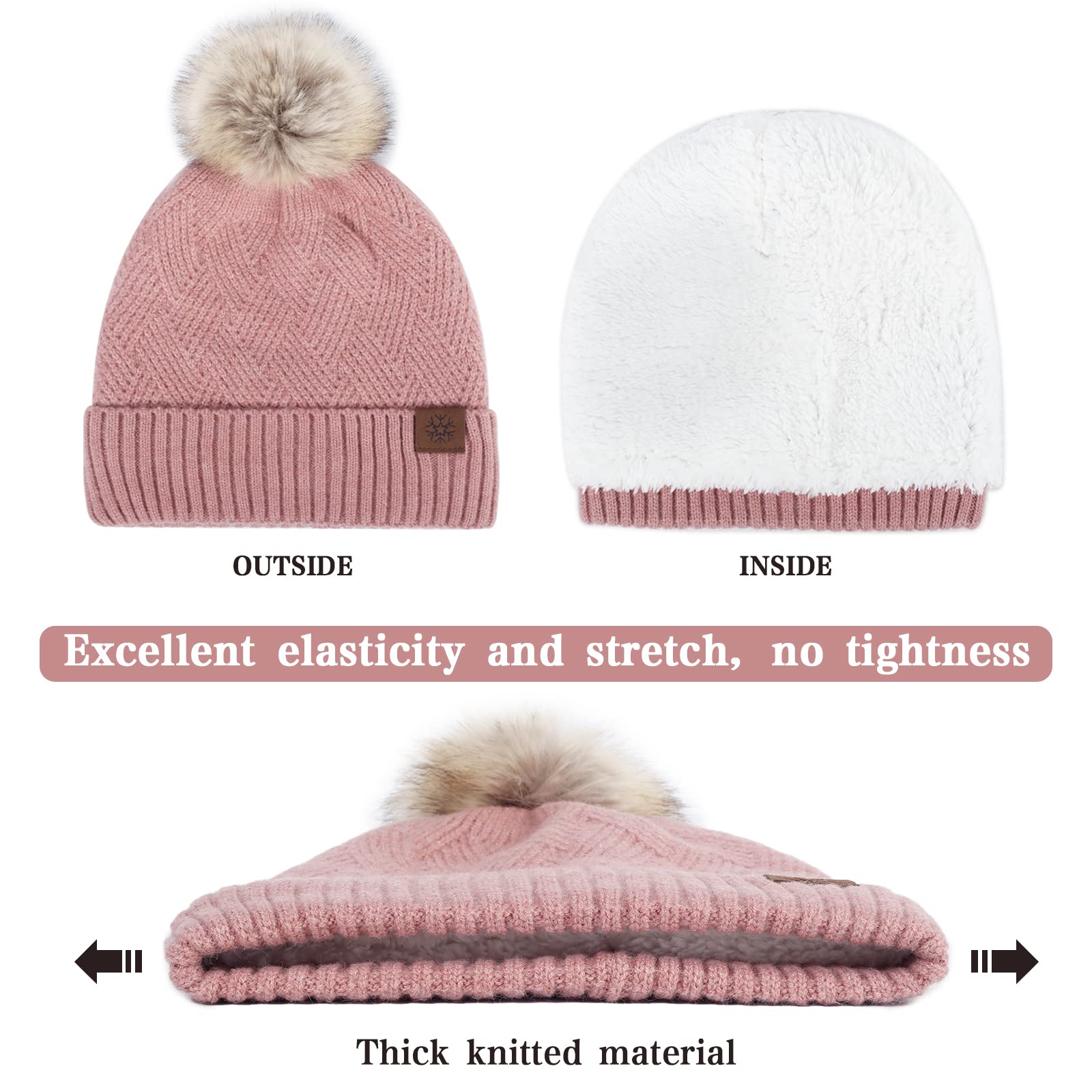 Zimowe rękawiczki beanie szalik zestaw dla kobiet mężczyzn dzianinowa czapka beanie i rękawiczki do ekranów dotykowych
