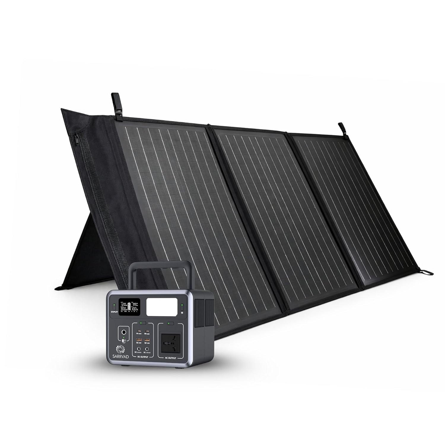 SARRVAD Solar Power Station X300 (288Wh LiFePO4) with 100W Solar Panel Combo | 300W Pure Sine Wave Portable Power Station... - Review, Price and Buying Guide