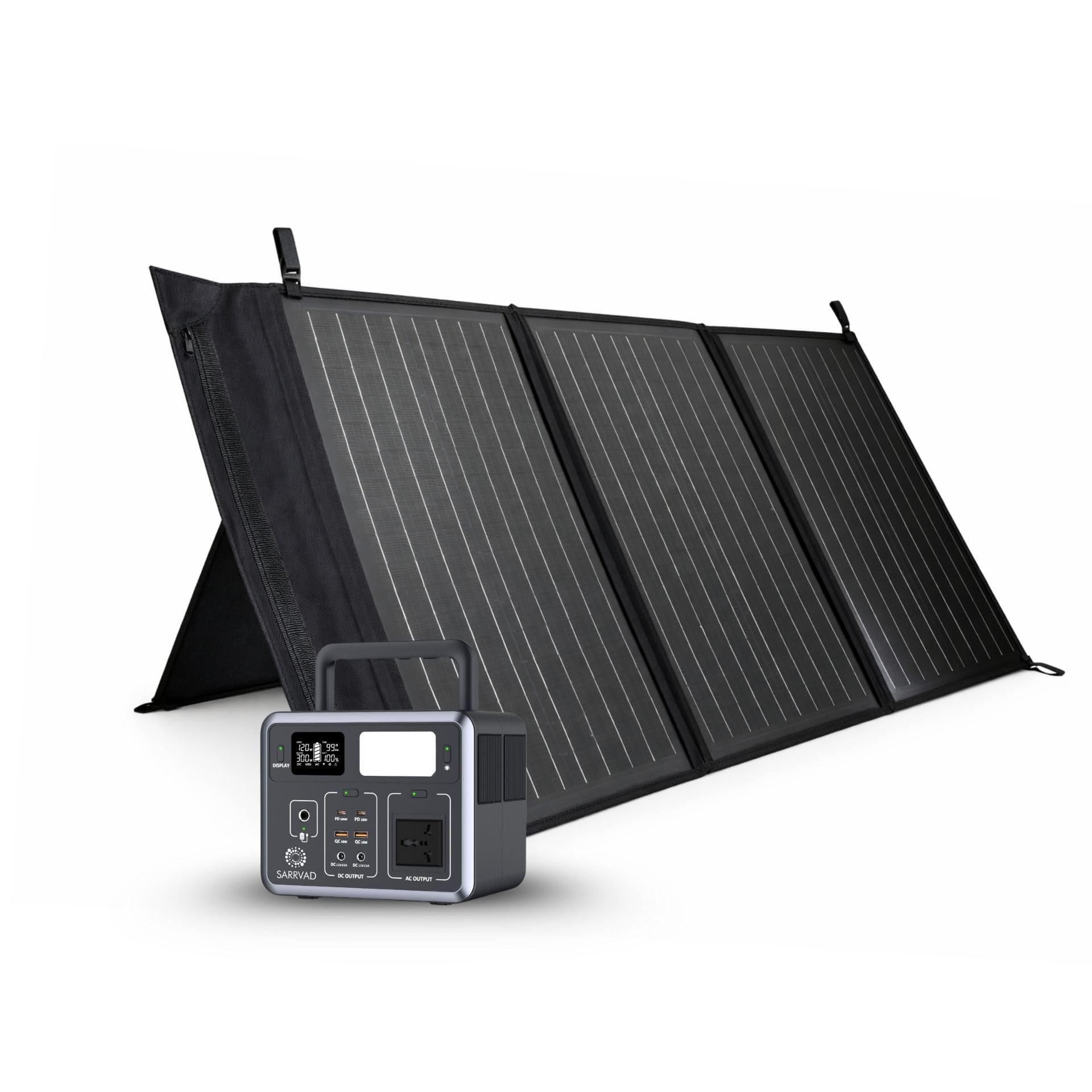Solar Power Station X300 (288Wh LiFePO4) with 100W Solar Panel Combo | 300W Pure Sine Wave Portable Power Station | Backup for Home, Camping, Travel, RV and Outdoor Use-image-6