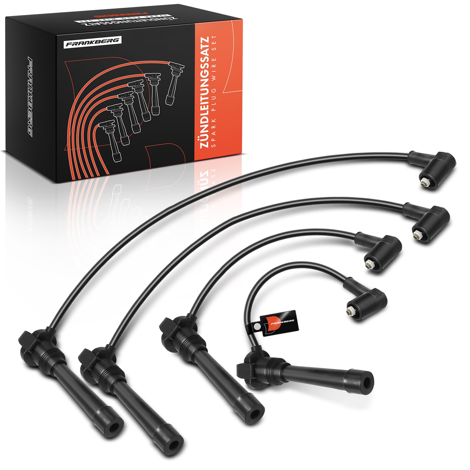 Frankberg 4x Set cavi di accensione Set cavi di accensione Benzina Compatibile con B.r.a.v.a 182 B.r.a.v.o I 182 Marea 185 Palio Weekend Punto 188 Y 840 Marea Weekend Replace# 46474814