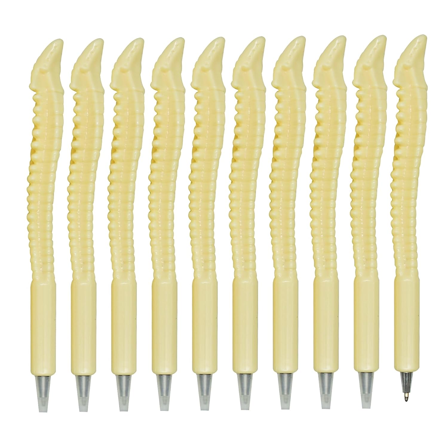 10PCS Novelty Bone Pens Spine Shape Ballpoint Pen Black Ink Pens for Doctor Nurses Present Party Favor Halloween