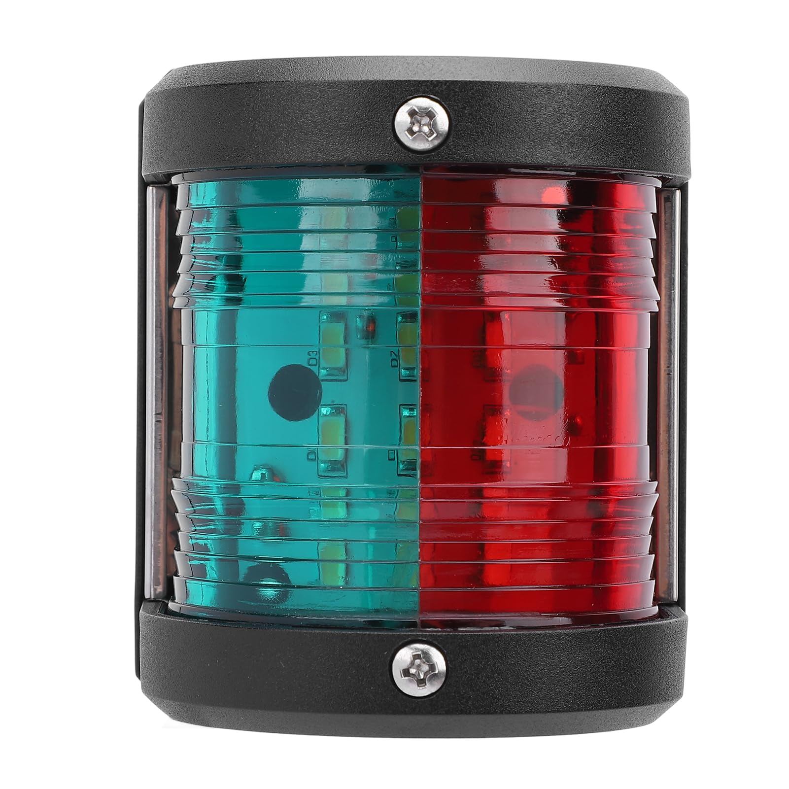 EMUKOEP 5-teiliges LED-Navigationslicht für Boote, Konstruktion aus ABS und Edelstahl 304, Wasserdicht, IP66, mit Energiesparender LED-Technologie für Schiffe Bis zu 12 M
