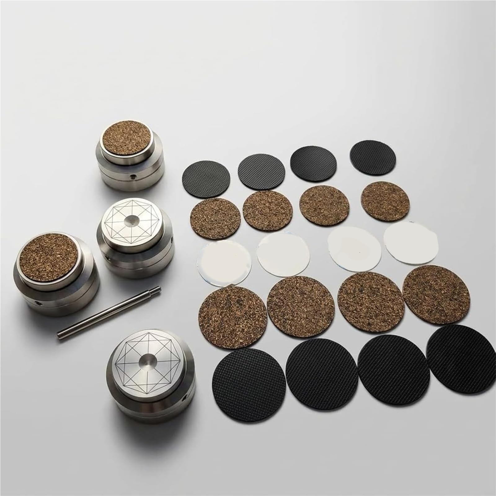Protezione for Pavimento a Molla in Acciaio Inossidabile, Giradischi in Alluminio Ammortizzatore Altoparlante Piedini Ammortizzatore Protezione for Pavimento