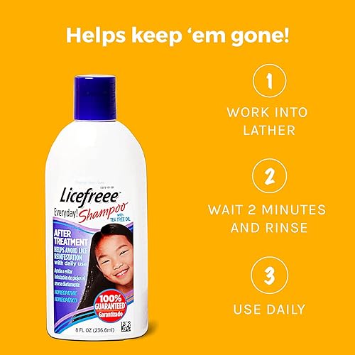 Miniatura 3 de Licefreee - Champú diario, champú para piojos de mantenimiento diario, 8 onzas líquidas