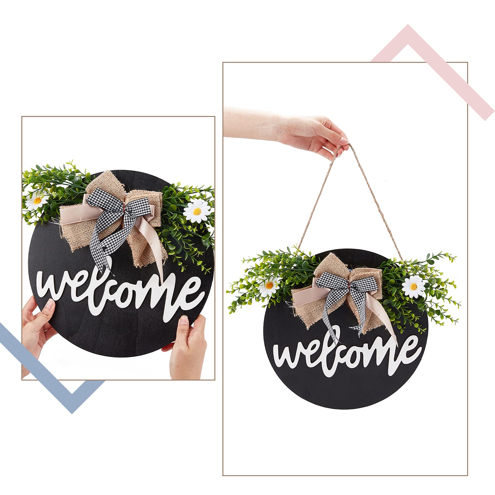 玄関 歓迎プレート[ᴡᴇʟᴄᴏᴍᴇ] Amazon.co.jp: SUPERDANT ウェルカムボード 玄関 ウェルカムプレート