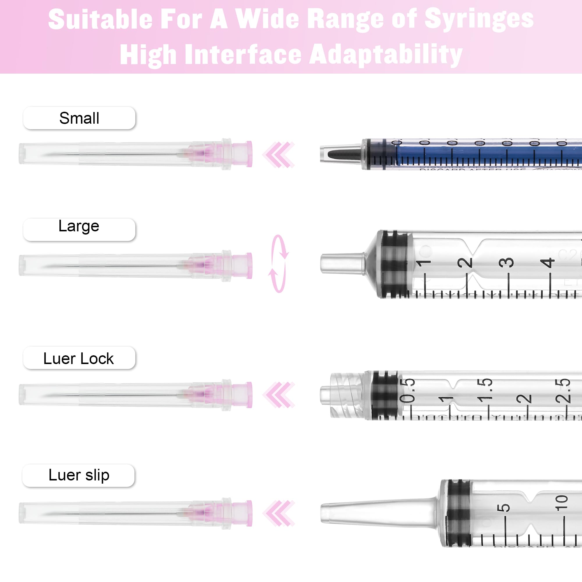 18 Gauge 1.5 Inch Needle 100 Pcs Disposable Luer Lock Tool — Amazon image 5
