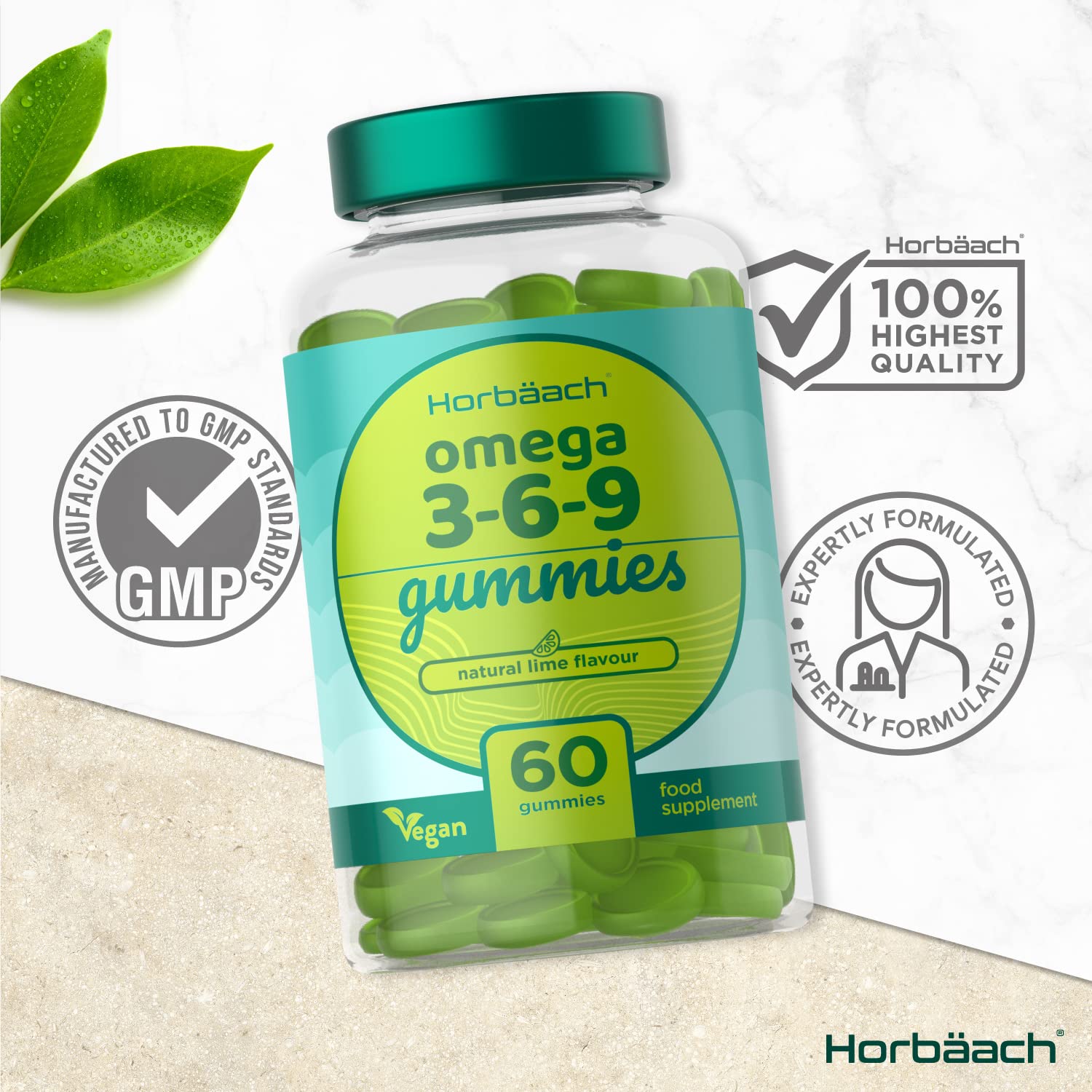 Buy Omega 3 6 9 Gummies 60 Vegan Gummies Essential Fatty Acids