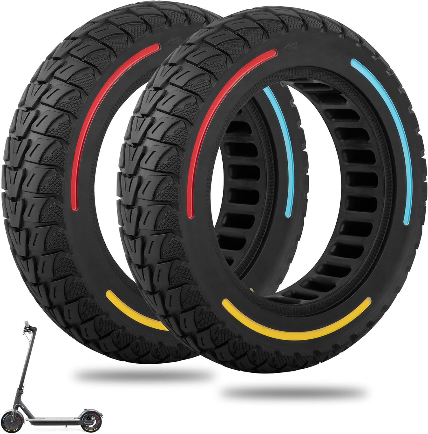 F10mobility 2 Ruedas macizas para Niu KQi3 Pro antipinchazos