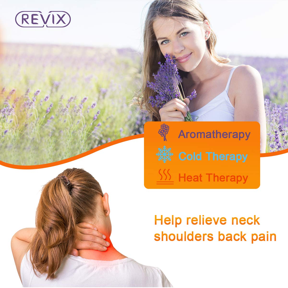 REVIX Microwave Heating Pad for Neck Shoulders and Back Pain Relief