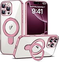 Vista 37 de Funda compatible con iPhone 12 con soporte de anillo magnético invisible [compatible con Mag-Safe] [Protector completo de lente de cámara] Funda