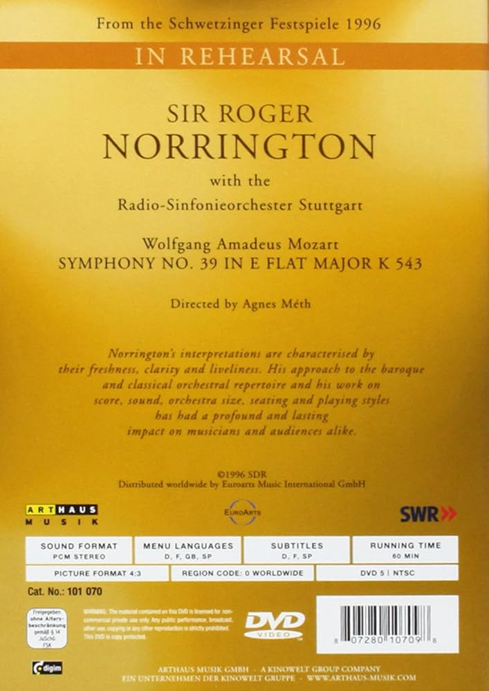 Sir Roger Norrington - In Rehearsal: Amazon.de: Norrington