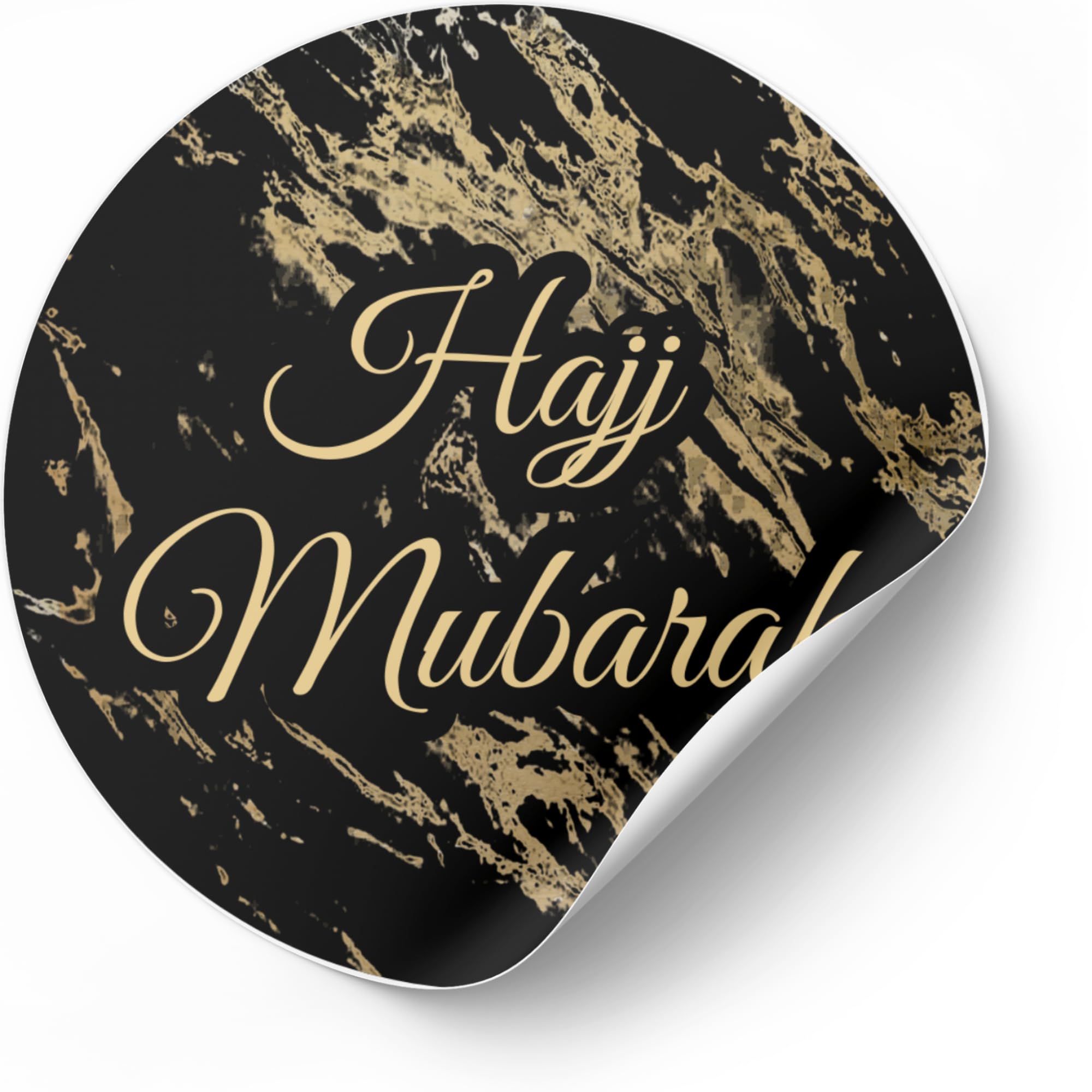30 Hajj Mubarak Stickers | Hajj Mubarak Decorations | Hajj Gift Stickers