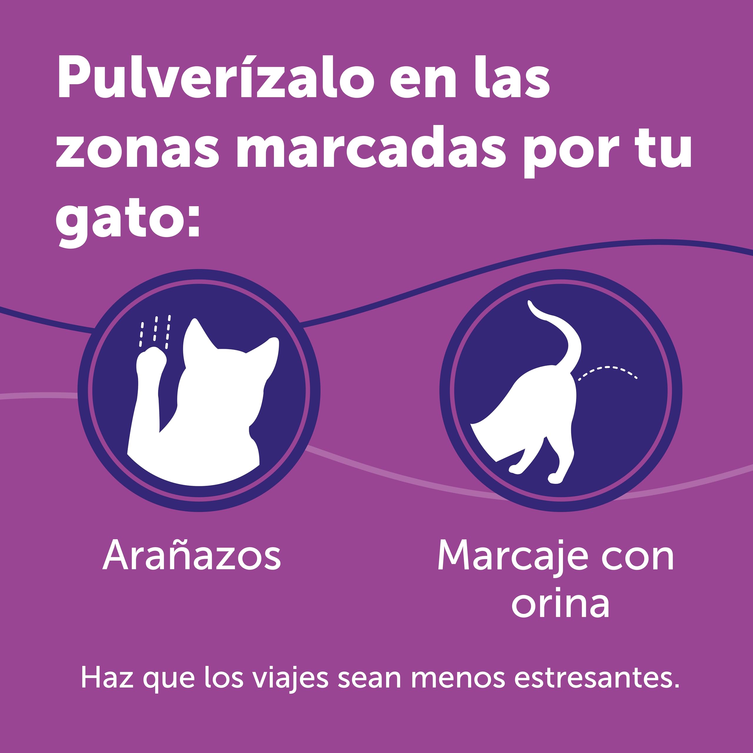 FELIWAY Classic Spray - Feromonas calmantes para gatos (60ml). Reduce los marcajes con orina y el estrés durante los viajes en transportín. Recomendado por veterinarios.
