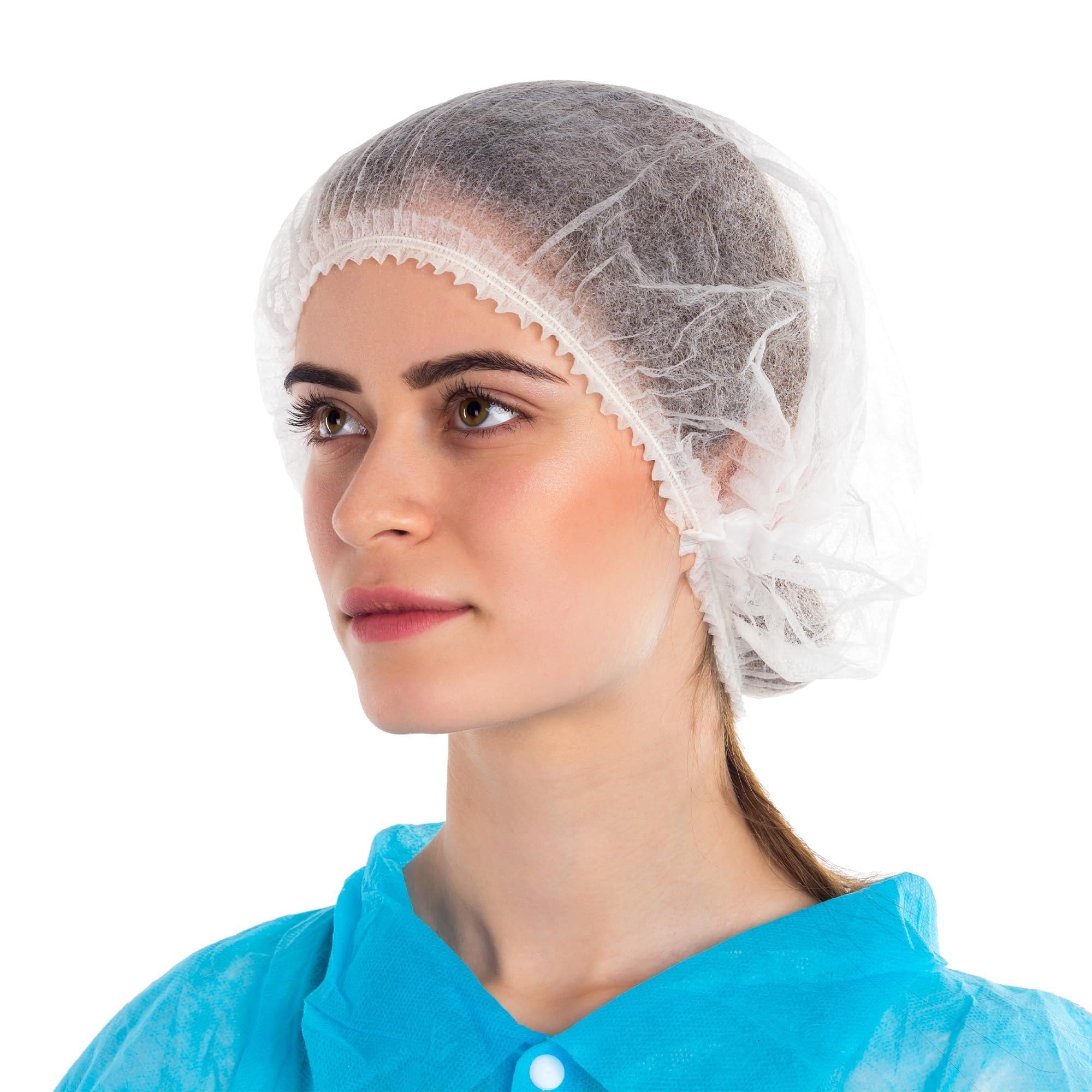 AM Safe x Hairnet Disposable Stretchable Caps - Cover Hair For Cooking & Hygiene-image-4
