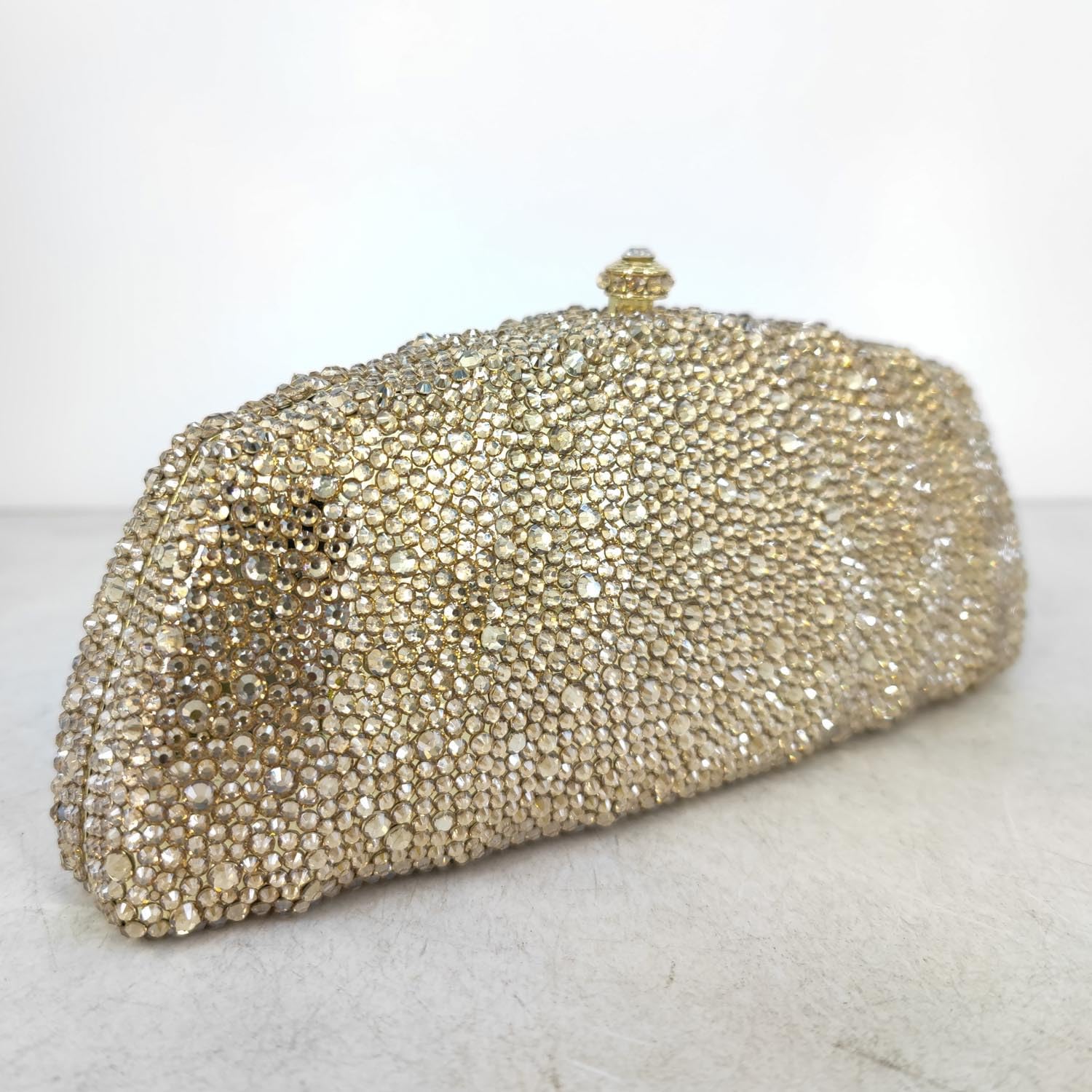 Boutique De FGG Pochette da donna con strass, mini borsetta da sera, per feste, balli studenteschi