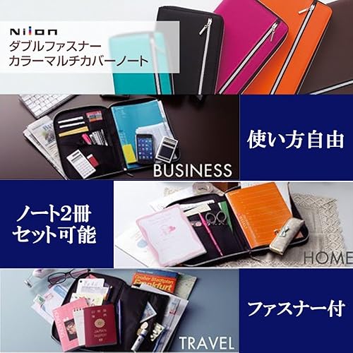Miniatura 2 de Raymei Fujii CN202P Cubierta de Cuaderno B5 Nilon Cuaderno Multi-Cubierta, Rosa