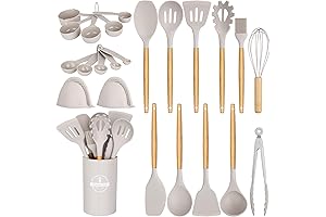 24-Piece Premium Kitchen Cooking Utensils Set with Holder