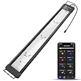 hygger 40W Smart Aquarium Light, Bluetooth LED Light with App Control, Full Spectrum Fish Tank Light...