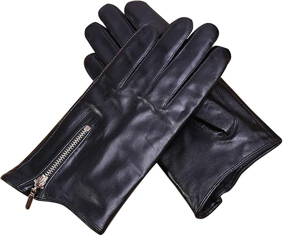 Amazon My Bag 手袋 羊革 メンズ スマホ 対応 ファスナー 防水 防寒 バイク レザー ビジネス 紳士 革 冬 ウインターグローブ 秋 保温 運転 通勤 高級 ブラック 手袋 通販