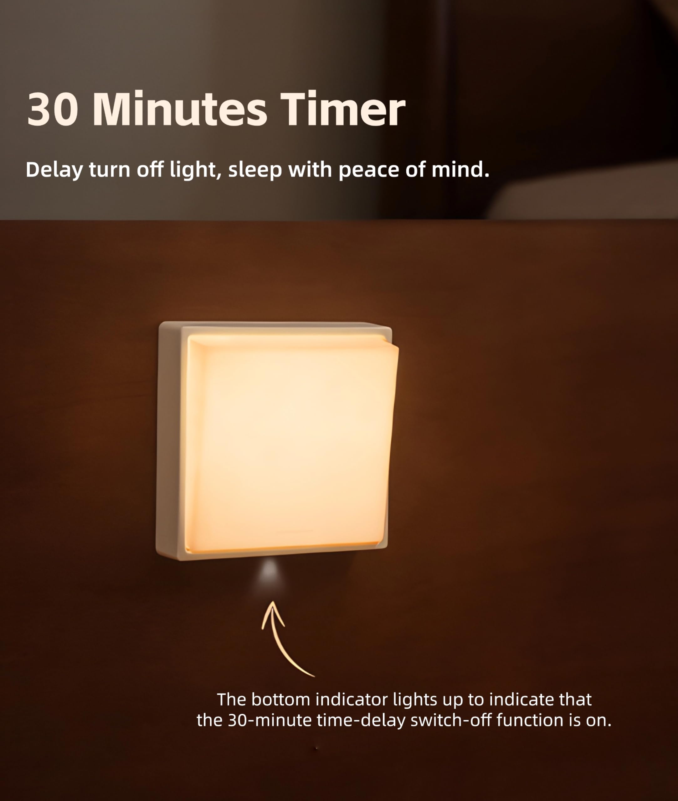 Cuifati Portable Night Light, Rechargeable Dimmable Warm Nightlight, 30 Minutes Timer, Cordless Magnetic Nursery Lamp - Image 4