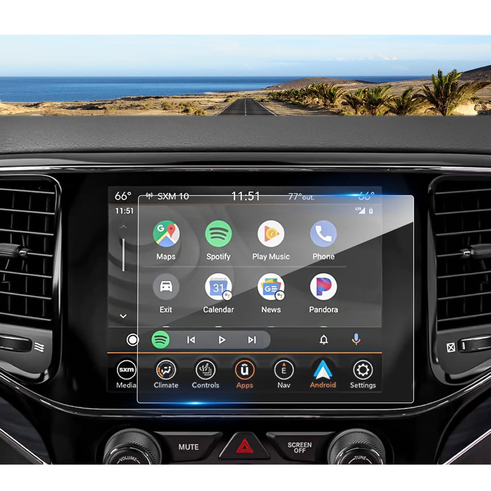 2019-2024 2025 Grand Cherokee Screen Protector for Jeep Grand Cherokee (Laredo/Altitude) 8.4-inch Touchscreen, 9H Tempered Glass 2025 Grand Cherokee Accessories HD Transparent Uconnect 8.4"