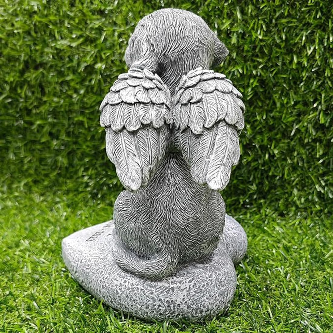 JHB Personalizzato Dog Memorial Pietre da Giardino con portacandele, 3D Dog Headstone Tombstone Pet Grave Markers per la Perdita del Cane di Regali di simpatia (Nota: Candela Non è Incluso!!!)