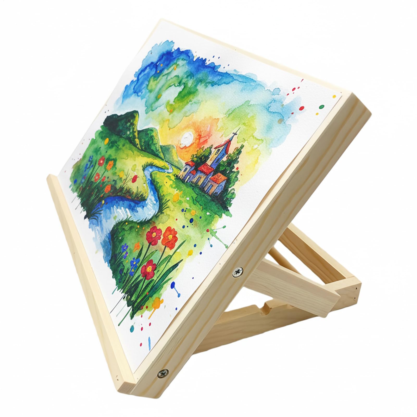 Chevalet de bureau en bois avec angle réglable et planche pliable pour le dessin en studio