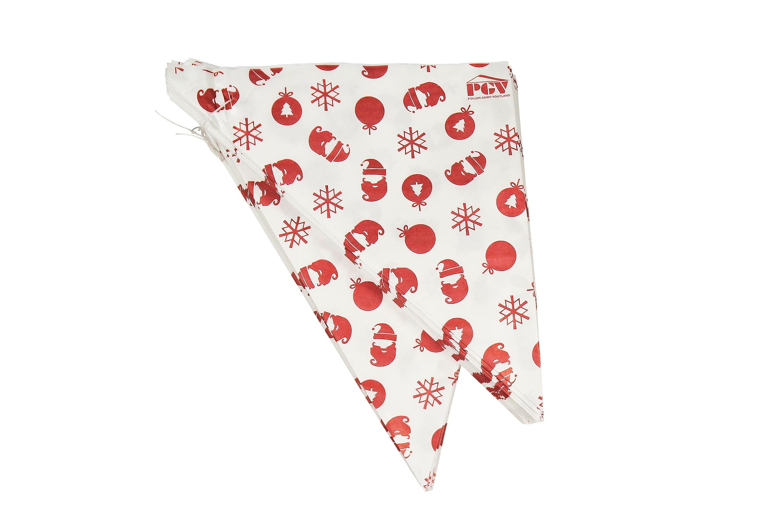 Torebki z papieru z motywem "WICHTEL RED" Długość ok. 19 cm na ok. 125 g Zawartość (1000 sztuk)
