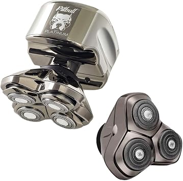 Buy a Skull Shaver Pitbull Platinum Along with 3 Head Replacement Blade