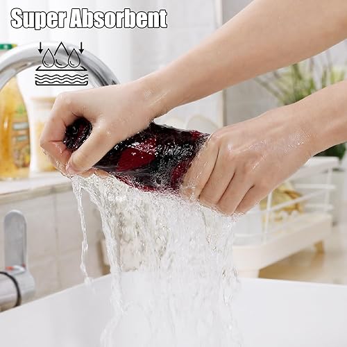 Miniatura 3 de homing Buffalo - Juego de 8 paños de cocina y paños de cocina a cuadros, 12 x 12 pulgadas y 13 x 28 pulgadas, juego de 8 toallas de cocina de