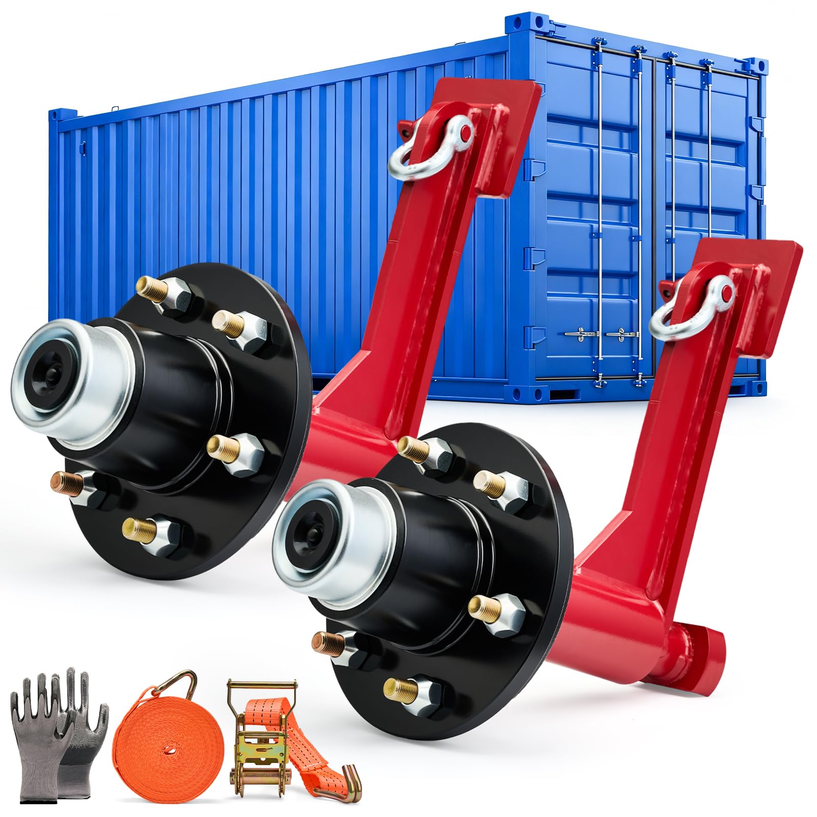 Photo 1 of AZHCHKE Shipping Container Wheels Kit, 6-Lug, 8800 lbs Capacity
