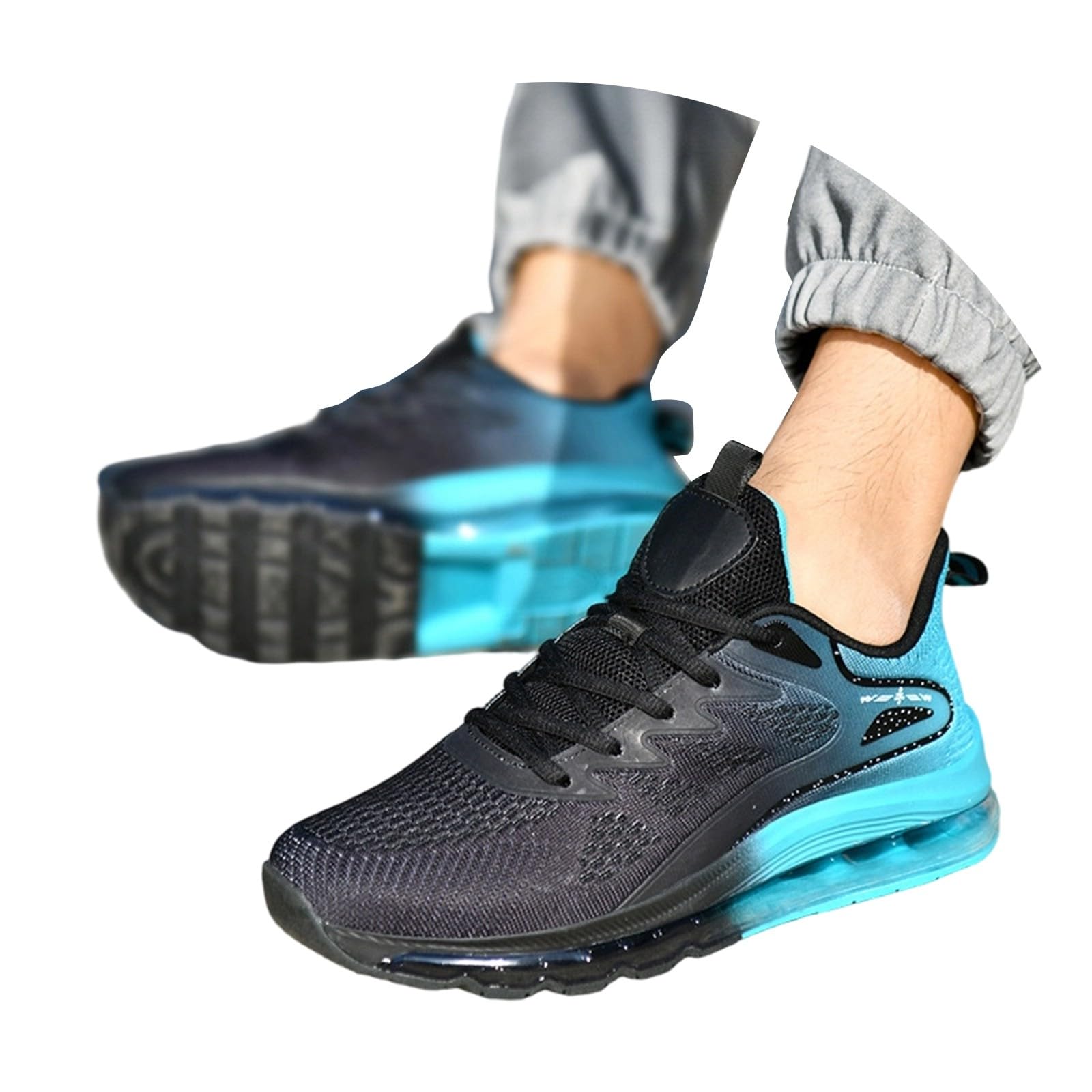Zapatillas de Running con Suela de Gel y Malla, Transpirables, Ideales para Entrenamiento Deportivo y Uso Casual, Ligeras, cómodas y con amortiguación