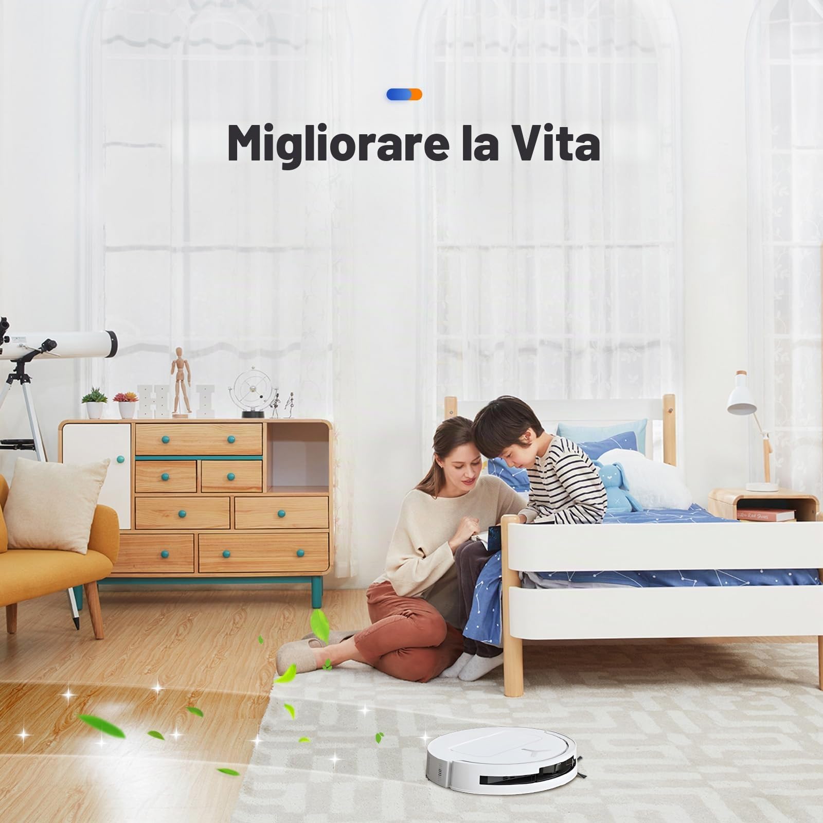 20 pezzi accessori compatibili con Ecovacs Deebot T50 Omni / T50 Pro Omni, 1 spazzola principale, 6 sacchetti, 4 panni, 4 filtri, 4 spazzole laterali, 1 spazzola di pulizia