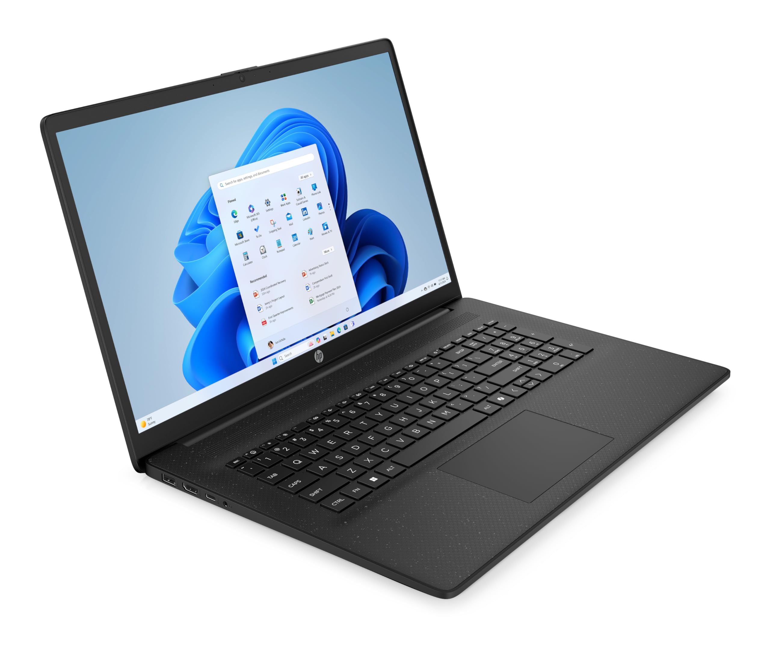 HP Laptop mit 17,3" FHD Display, AMD Ryzen 5 7520U, 8 GB DDR5 RAM, 512 GB SSD, AMD Radeon-Grafik, Windows 11, QWERTZ… – Ansicht 11