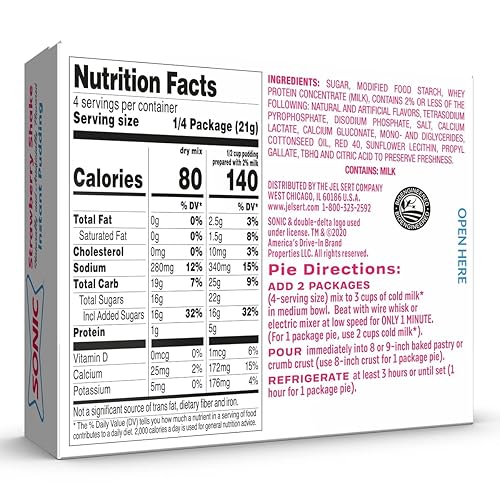 Miniatura 5 de Pudín instantáneo sónico, batido de fresa, 3.03 onzas (paquete de 3)