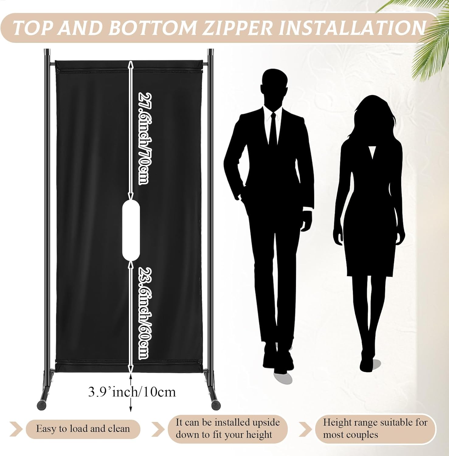 Glory Hole Wall Doorway Kit, Portable Gloryhole Kit, Temporary Wall Partition with Hole, Durable Metal Frame and Comfort Door Curtain, Provide Fun and Excited for Valentine's Day