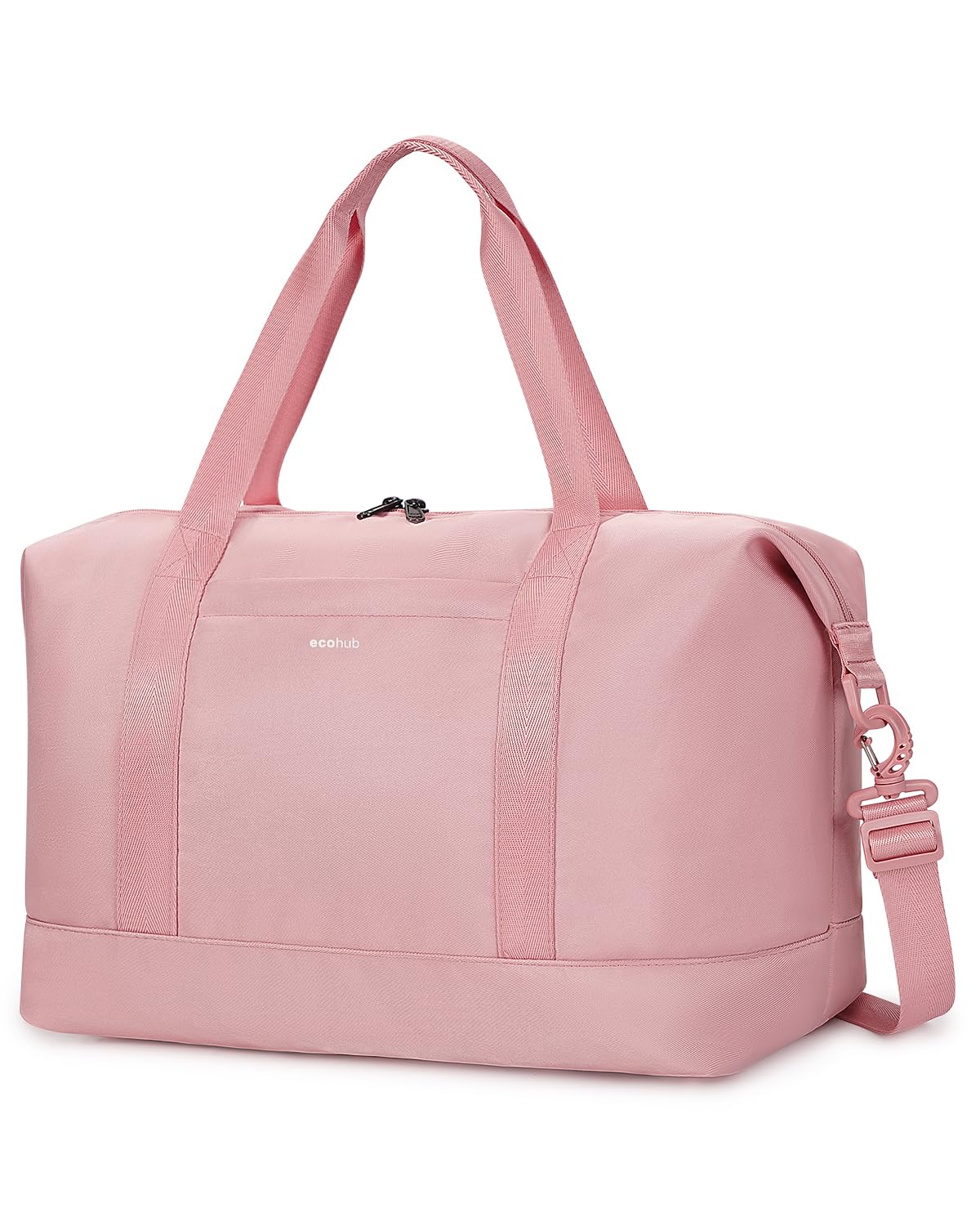 ECOHUB Bagaglio a Mano 40x20x25 Ryanair, 20L Borsone da Viaggio Donna con Borsa Impermeabile Rimovibile, Borsa da Viaggio Pieghevole, Borsa da Cabina per Viaggio e Sportiva, Borsone Palestra, Rosa