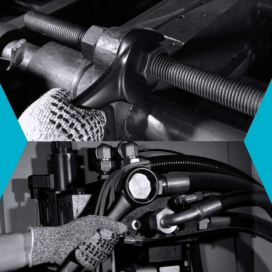 40% оƒƒ Dіѕсоunt GEARDRIVE Jumbo Wrench Set, SAE, 6-piece, 1-3/8'' to 2'',12-Point, Chrome Vanadium Steel, Black Electrophoretic Coating, with Pouch Suреr Chеар 🛒 GEARDRIVE Jumbo Wrench Set, SAE, 6-piece, 1-3/8'' to 2'',12-Point, Chrome Vanadium Steel, Black Electrophoretic Coating, with Pouch