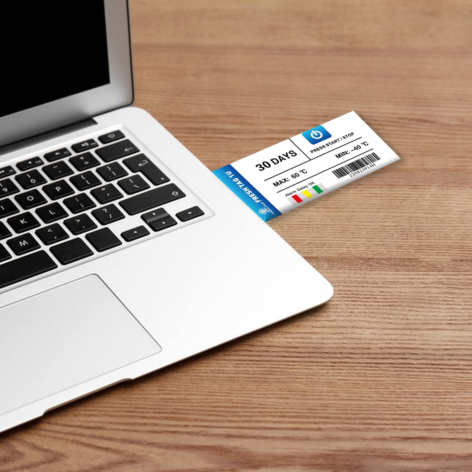 Freshliance 10packs Temperature Data Logger, -40℉~140℉ Single Use USB Temperature Recorder with PDF Report, 129600 Readings High Accuracy 30days for Cold Chain Transport, Fresh Tag 1U