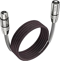 Vista 8 de CableCreation Cable XLR de 10 pies, cable de micrófono macho a hembra, cable de micrófono XLR trenzado de nailon equilibrado resistente, compatible