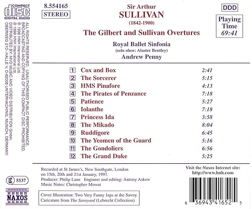 Miniatura 2 de Sullivan The Gilbert and Sullivan Overtures
