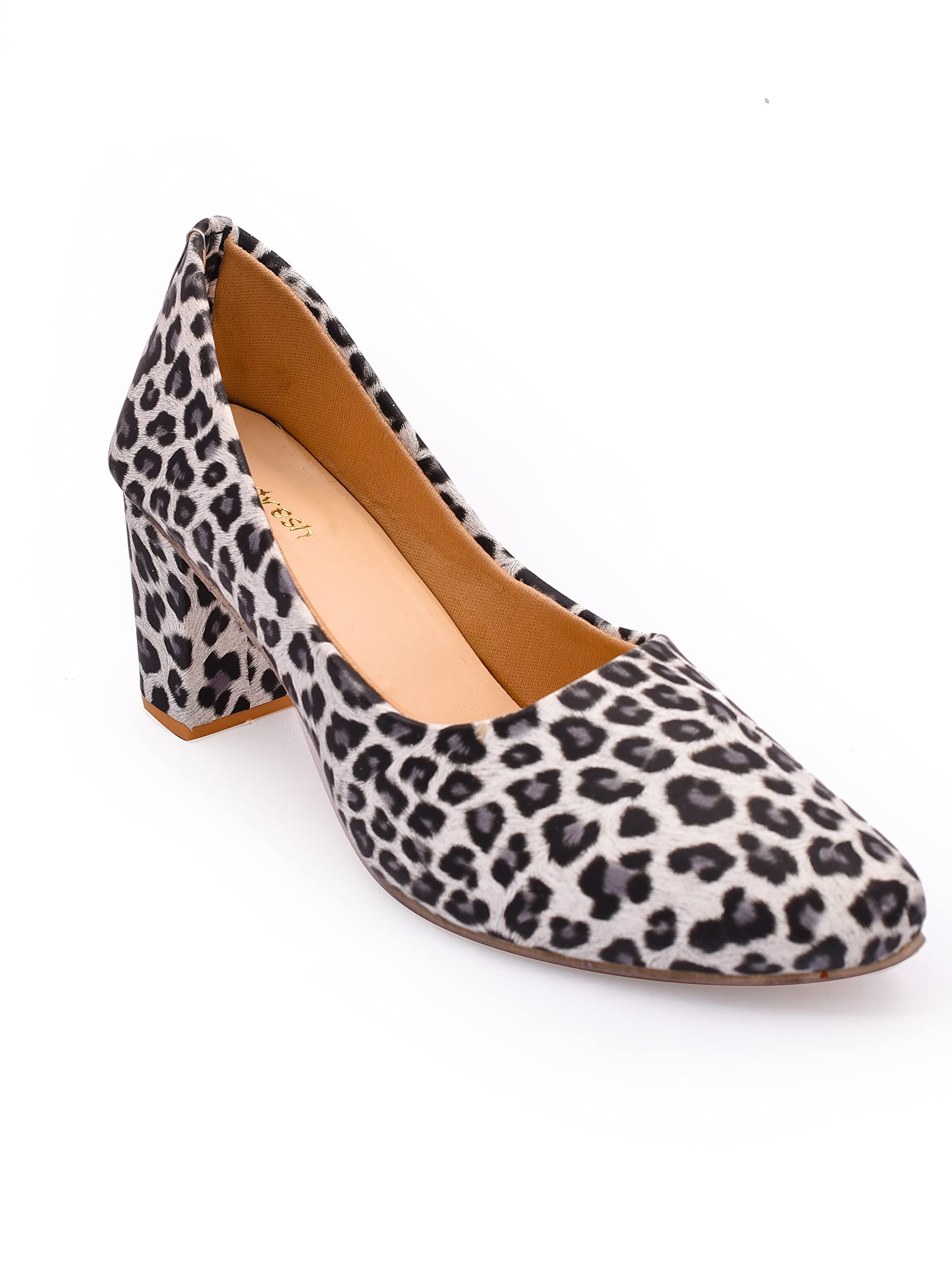 Womens Classic Pointed Toe Chunky Block Heel Pumps Casual Slip-on Low Heels Ladies Office Dress Shoes-image-39