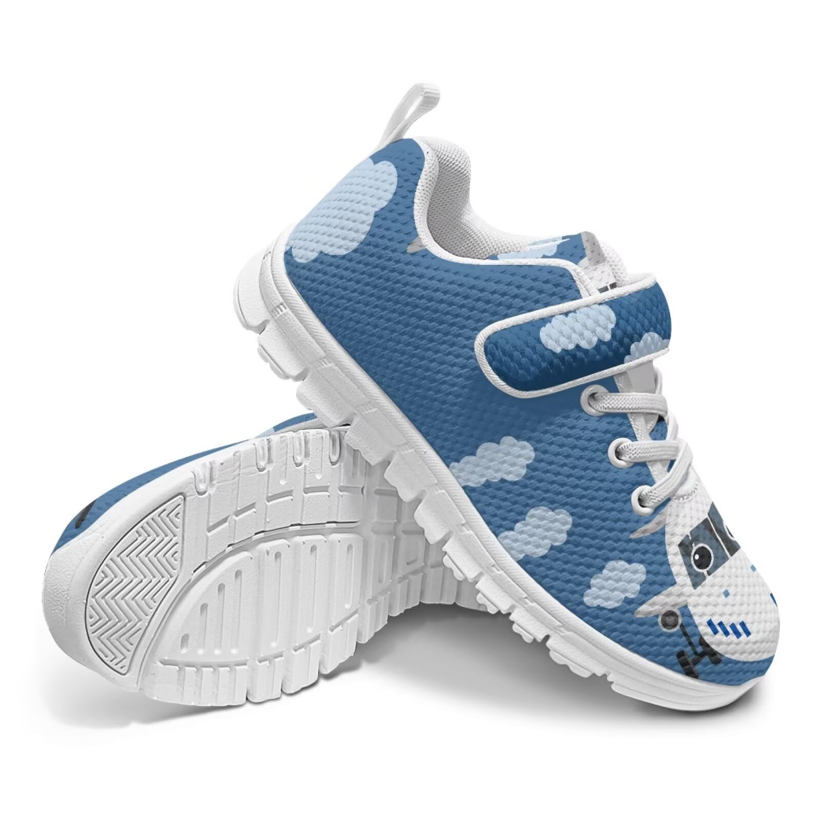 Zapatillas deportivas para niños, con hebilla única, fáciles de tocar, para correr, caminar, para niños y niñas, Avión, 33 EU