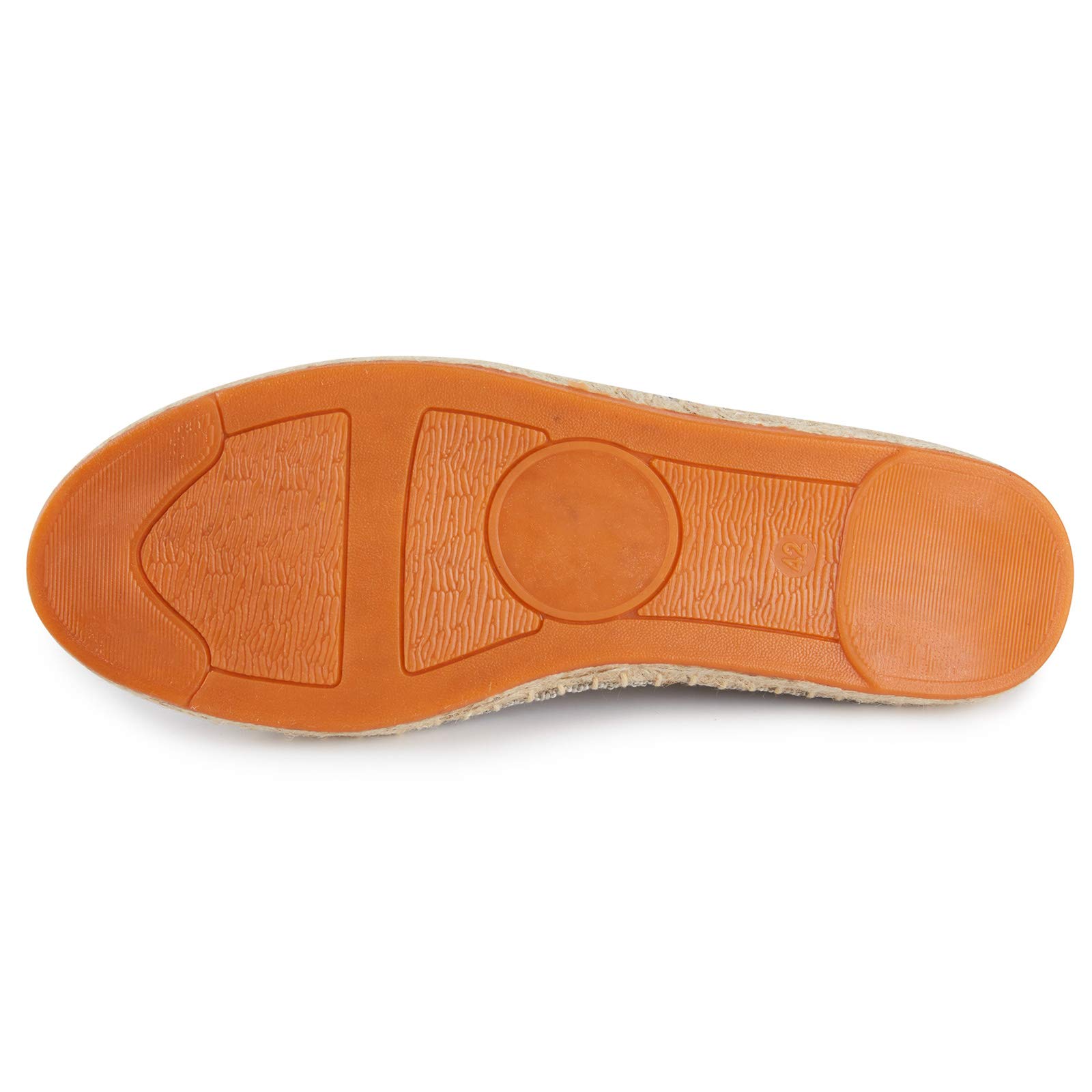 Alexis Leroy Jednolity kolor Slipper Espadryle Męski Flats Slip-On z płótna żaglowego Beżowy 45 EU