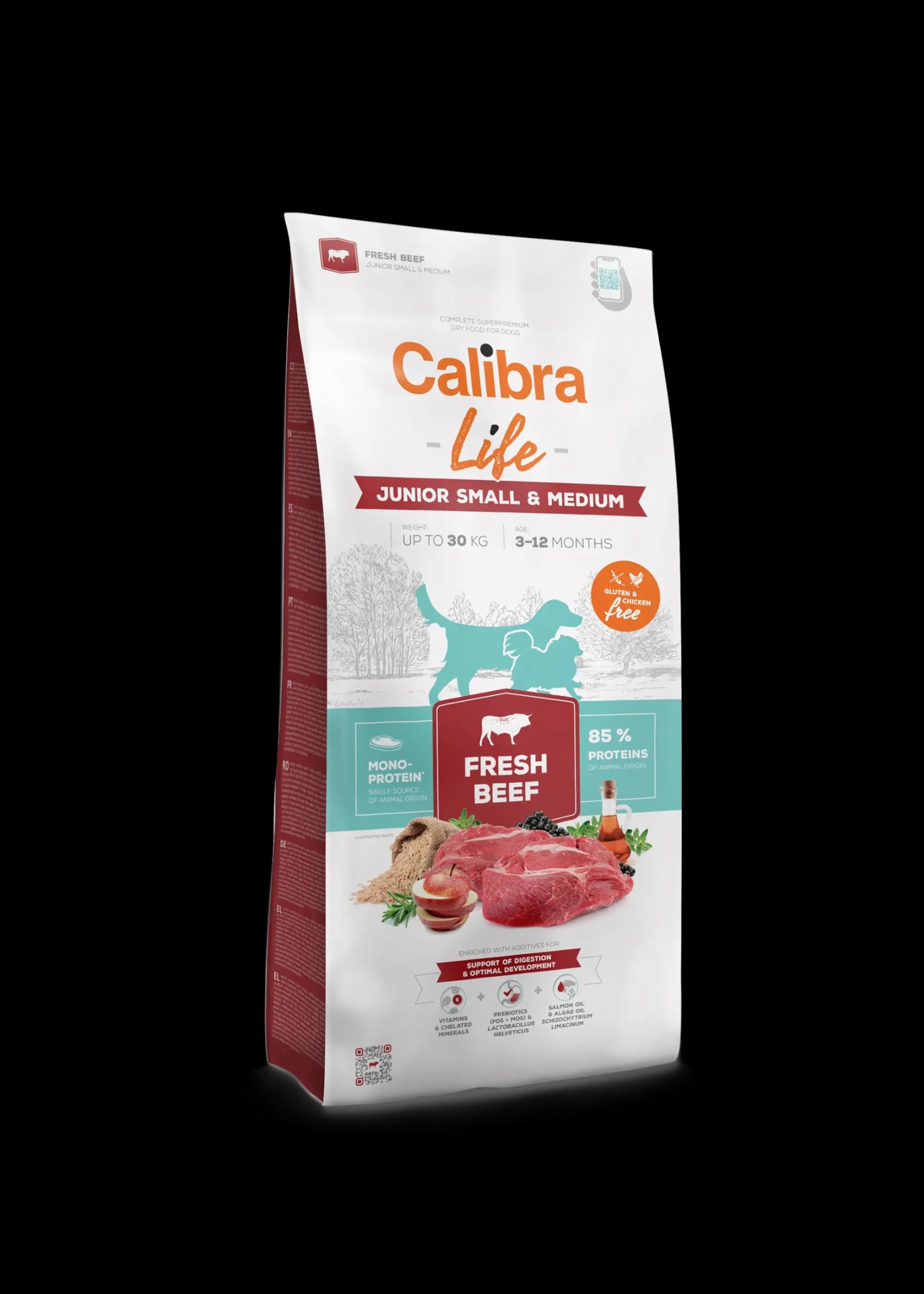Calibra Dog Life And Breed Fresh Beef Junior Dog Food - 12Kg Salmon Small
