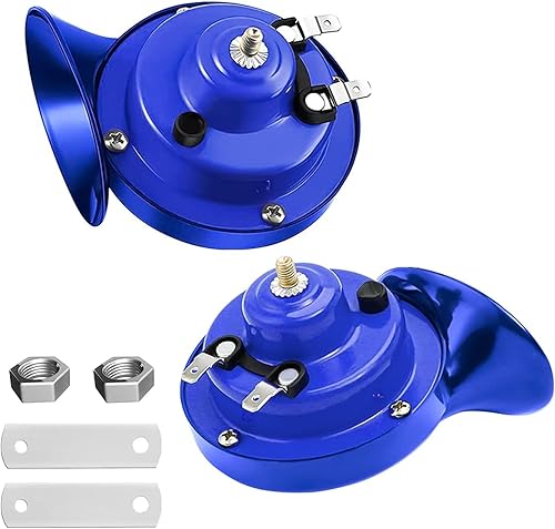 Bocina de aire, bocina de barco súper ruidosa de 130 DB, 12 V, impermeable, cuerno de caracol eléctrico, bocina de tren para camiones, motocicletas,