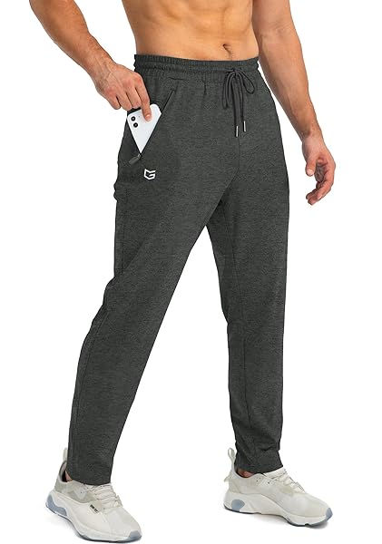 G Gradual Men's Sweatpants with Zipper Pockets Athletic Pants Traning Track Pants Joggers for Men Soccer, Running, Workout