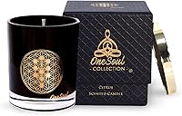 Vista 12 de Vela de aromaterapia de vainilla y lavanda, velas perfumadas florales, velas de lujo perfumadas con símbolo del cubo de Metatron, vela de soja