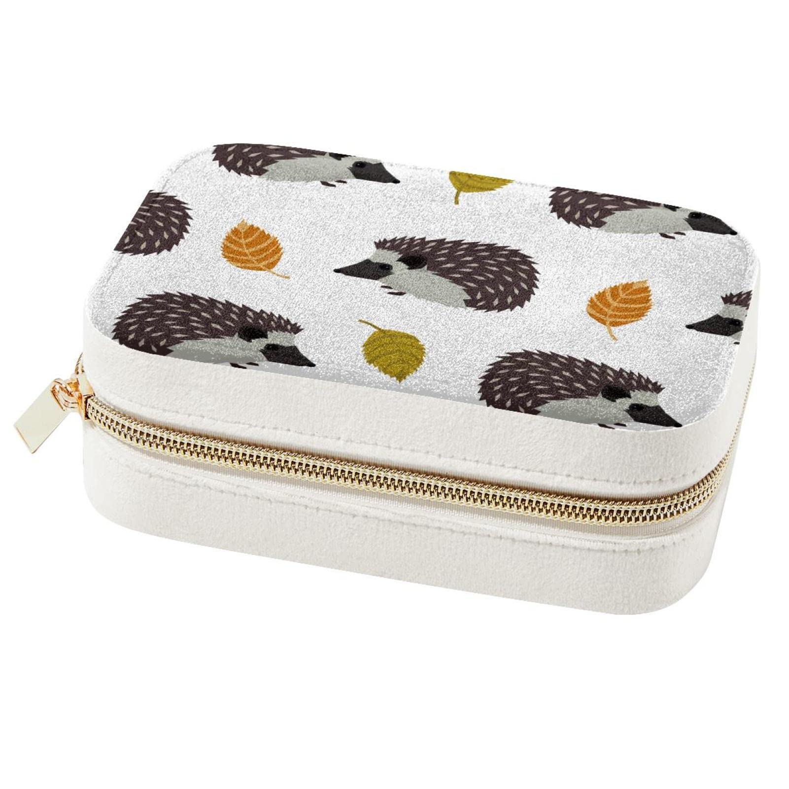 Boîte à bijoux portable pour voyage et déplacements avec motif sauvage chic