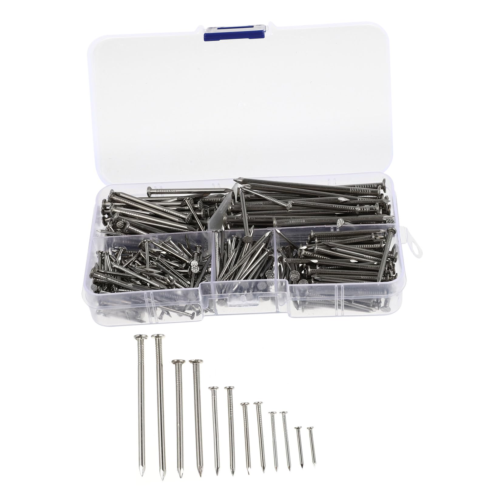 WOONEKY 460 Uds Clavos Extranjeros Clavos De Mampostería Kit Para Colgar Cuadros Clavos Para Colgar Cuadros Kit Surtido De Clavos Para Madera Clavos Pequeños Clavos De Acero